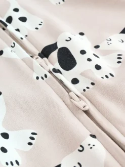 Zwart-wit met hond - Verpakking van 3 babypyjama's met tweewegrits (0-2jr)