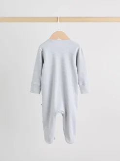 Zwart-wit met hond - Verpakking van 3 babypyjama's met tweewegrits (0-2jr)