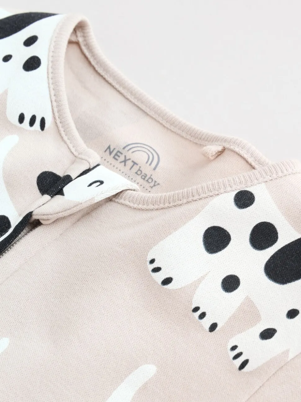 Zwart-wit met hond - Verpakking van 3 babypyjama's met tweewegrits (0-2jr)