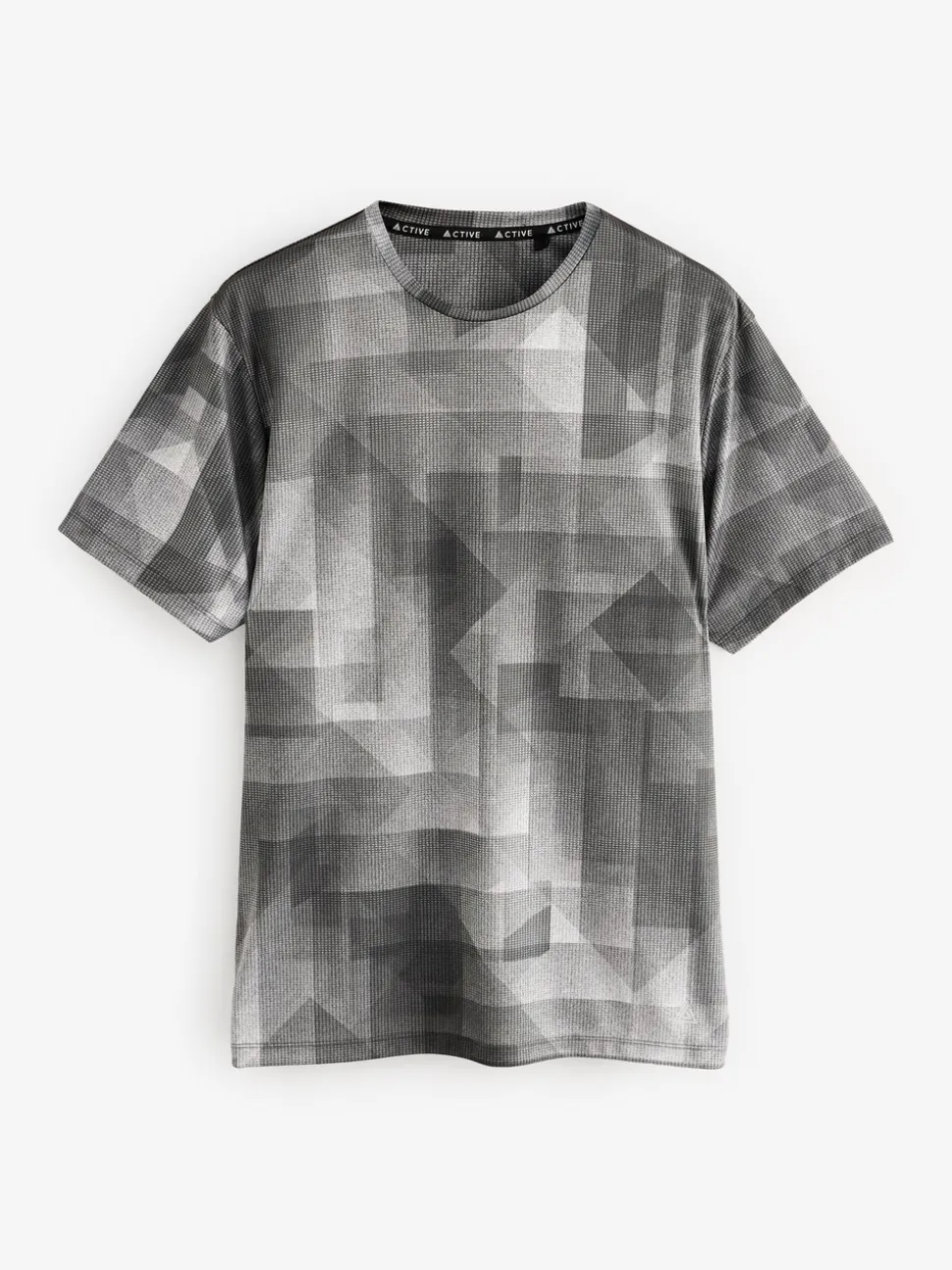 Zwart-wit mono - Active Gym training T-shirt met print