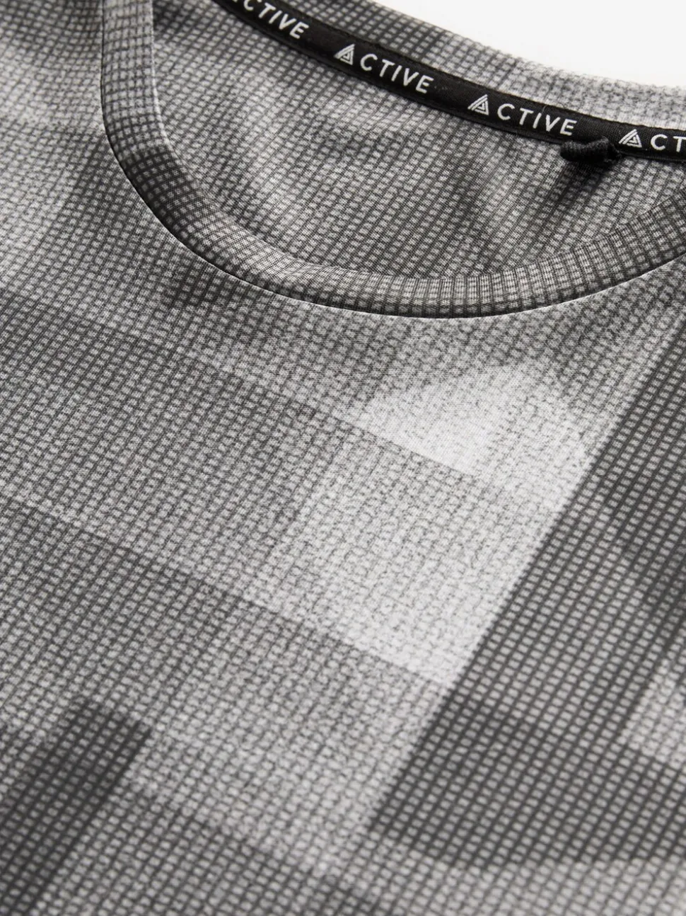 Zwart-wit mono - Active Gym training T-shirt met print