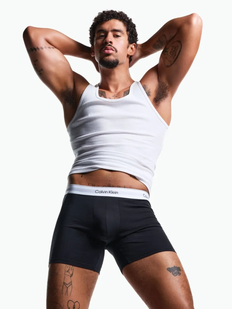 Zwart/wit/grijs - Calvin Klein Icon Cotton Stretch Boxer Briefs 3 Pack