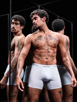 Zwart/wit/grijs - Calvin Klein Icon Cotton Stretch Boxer Briefs 3 Pack