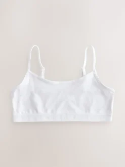 Zwart/wit/grijs - Set van 3 crop tops met bandjes (5 - 16 jr)