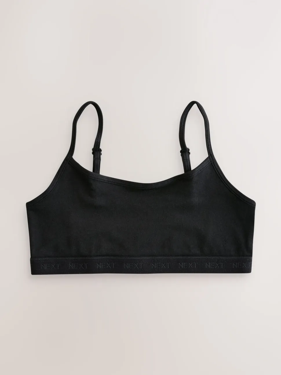Zwart/wit/grijs - Set van 3 crop tops met bandjes (5 - 16 jr)