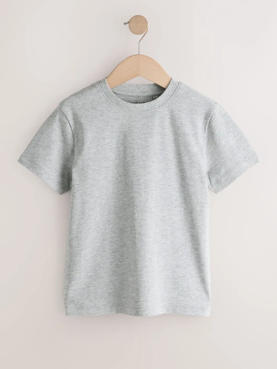 Zwart/wit/grijs/kaki - Set van 4 T-shirts met korte mouwen (3-16 jr)