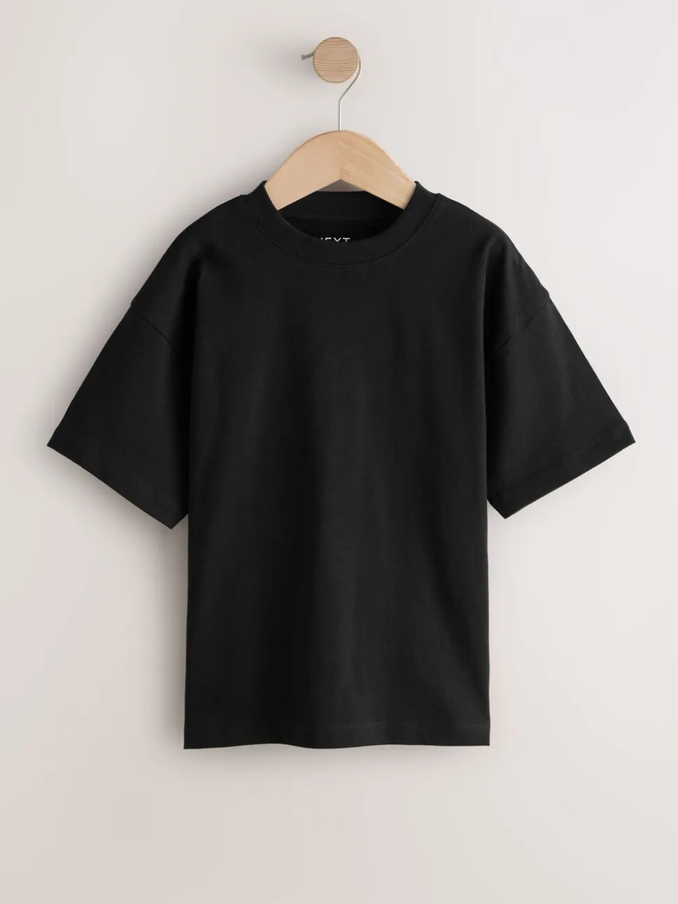 Zwart/wit/grijs/kaki - Set van 4 T-shirts met korte mouwen (3-16 jr)