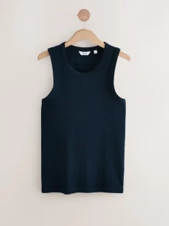 Zwart/wit/naturel/marineblauw - 4 Stuks slim-fit - Tricot hemdje