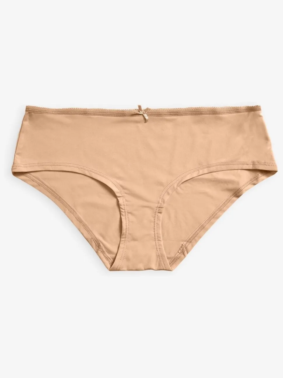 Zwart/wit/praline huidskleur - Set van 5 slipjes van microvezels