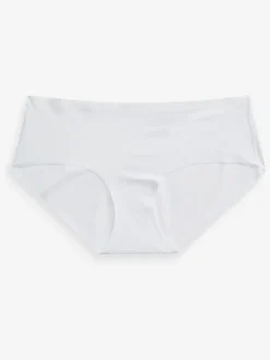 Zwart/wit/praline huidskleur - Geen zichtbare onderbroeklijn comfortabele slips verpakking van 3